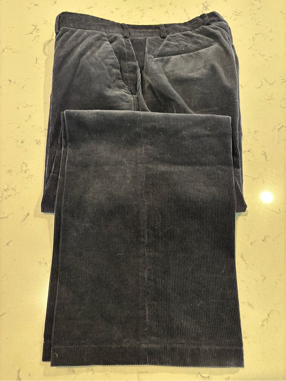 Perry Ellis Men's Charcoal Corduroy Pants
